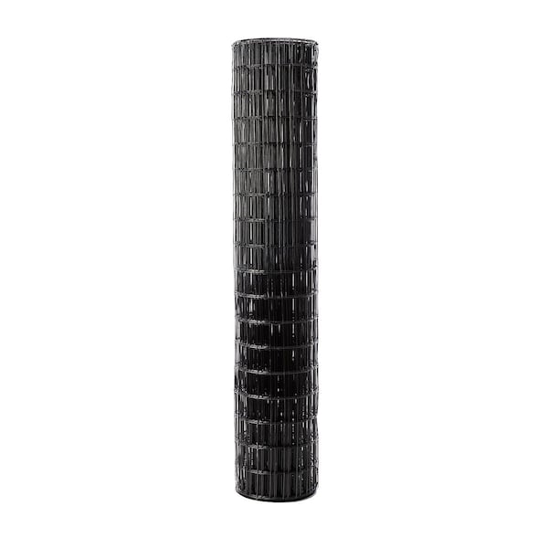 Trident Fence Welded Wire Fence, Black PVC Coated, 14ga, 4x100ft, 1x3in Mesh W14410013B - main